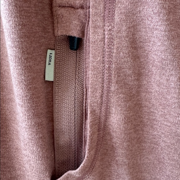 Vuori Dreamknit Halo Fullzip Hoodie Sz Medium Heather rose pink original style - Picture 4 of 6